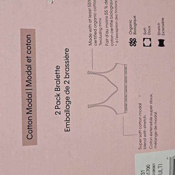 Calvin Klein Black Bralette 2-Pack - Picture 5 of 8